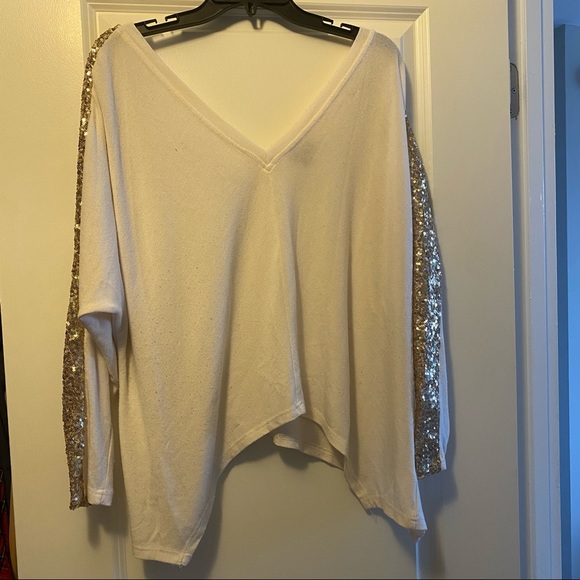 TOBI SEQUINED STRIPES SWEATER - Picture 5 of 10